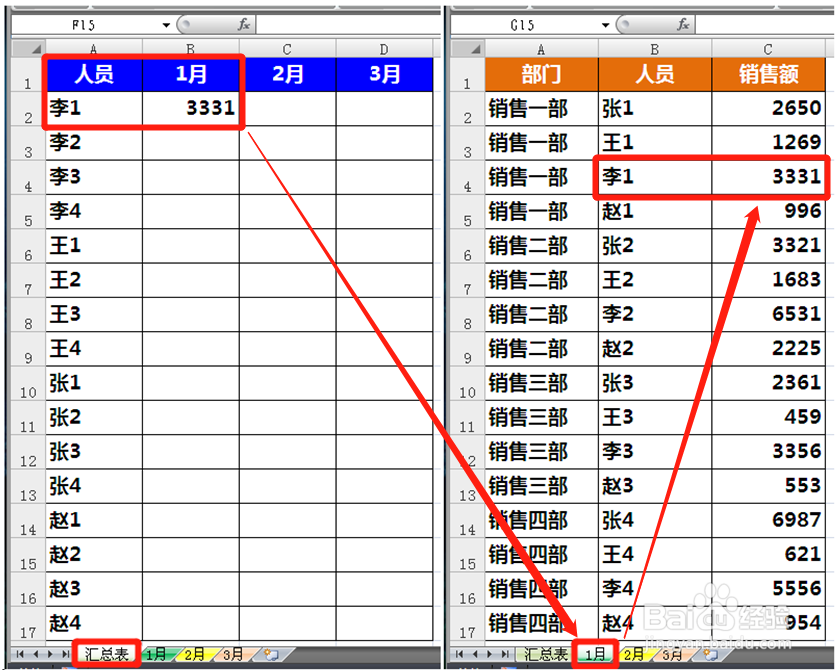 VLOOKUP如何跨表查找引用数据