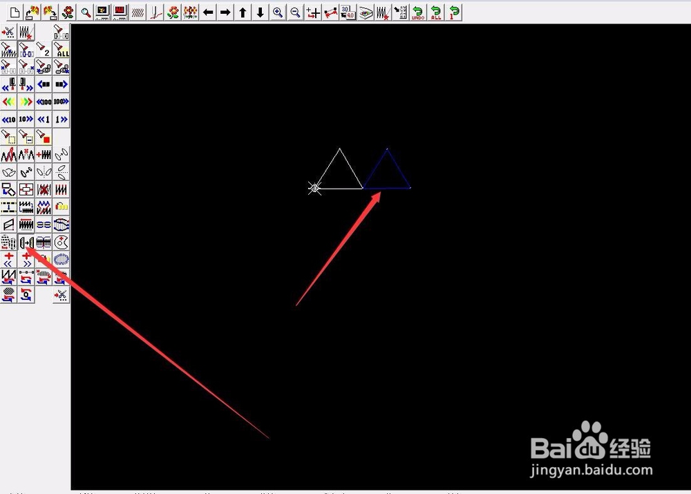 绣花打版之山诺软件怎么制作三角网格