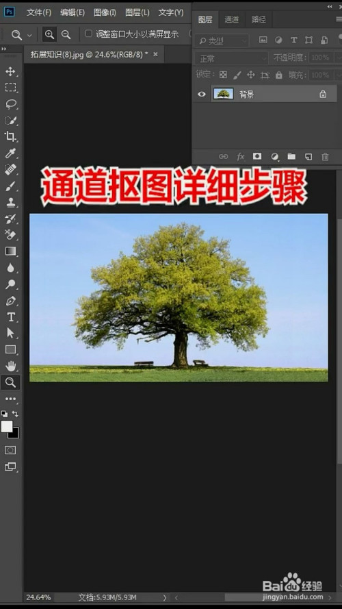 如何利用通道抠图