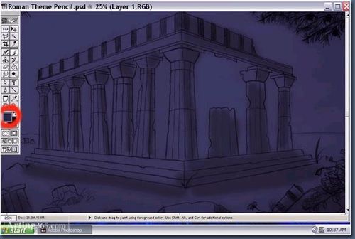 PS快速完成手绘画稿转为数字作品