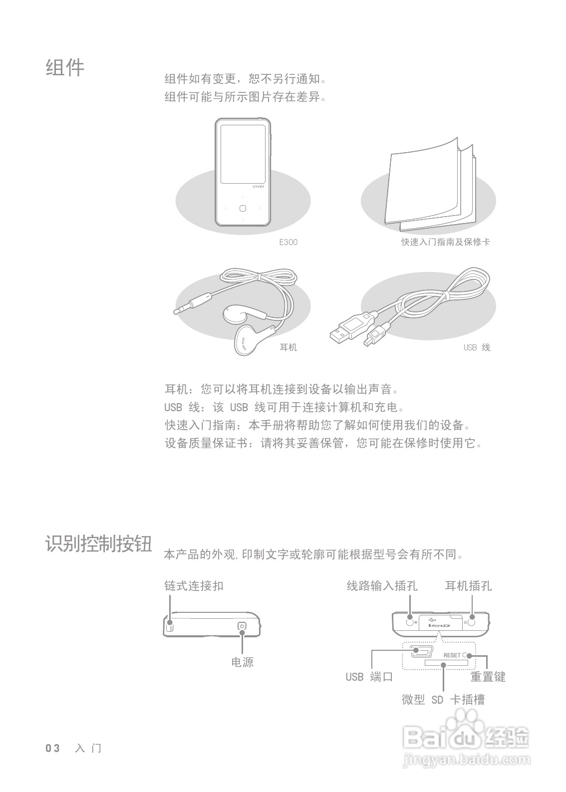 艾利和E300 MP3播放器使用说明书:[1]
