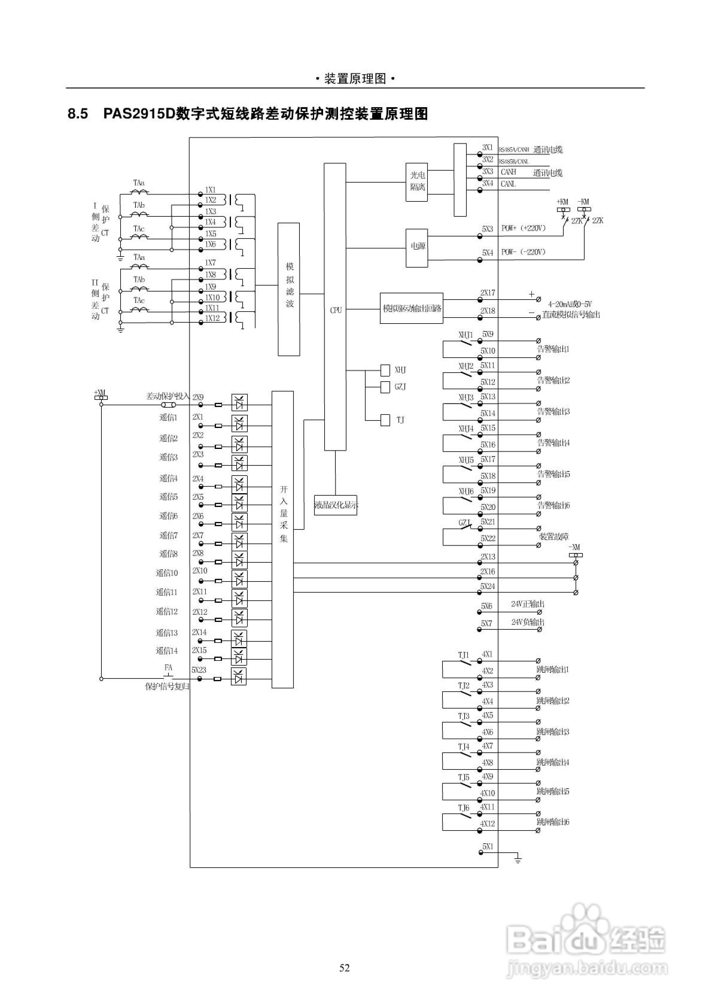 安能PAS2916D数字式线路保护测控装置技术说明书:[6]