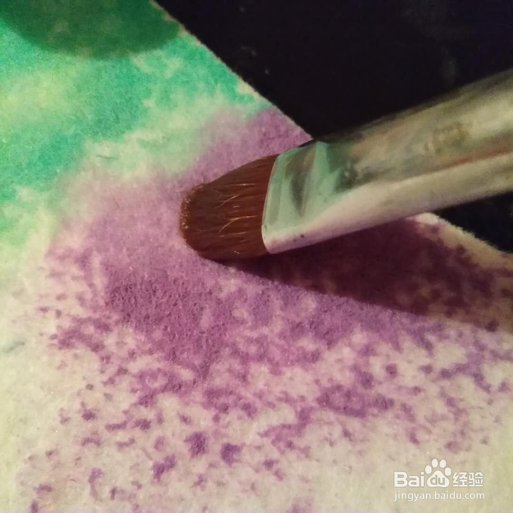 如何在布料上画七彩星空？