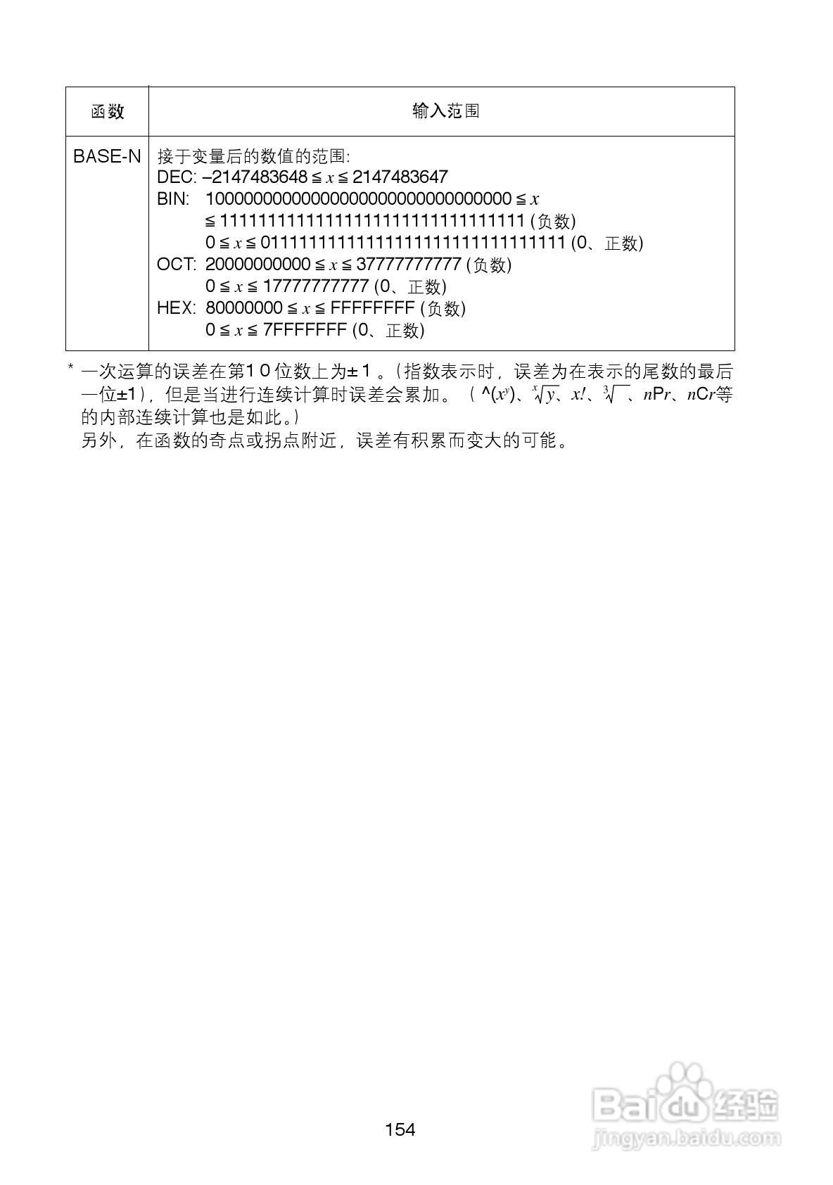 Casio FX-4800P型科学计算器说明书:[16]