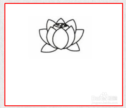 荷花的简笔画
