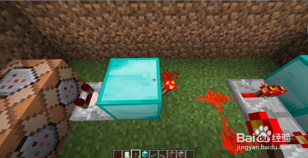 我的世界自动感应门怎么做