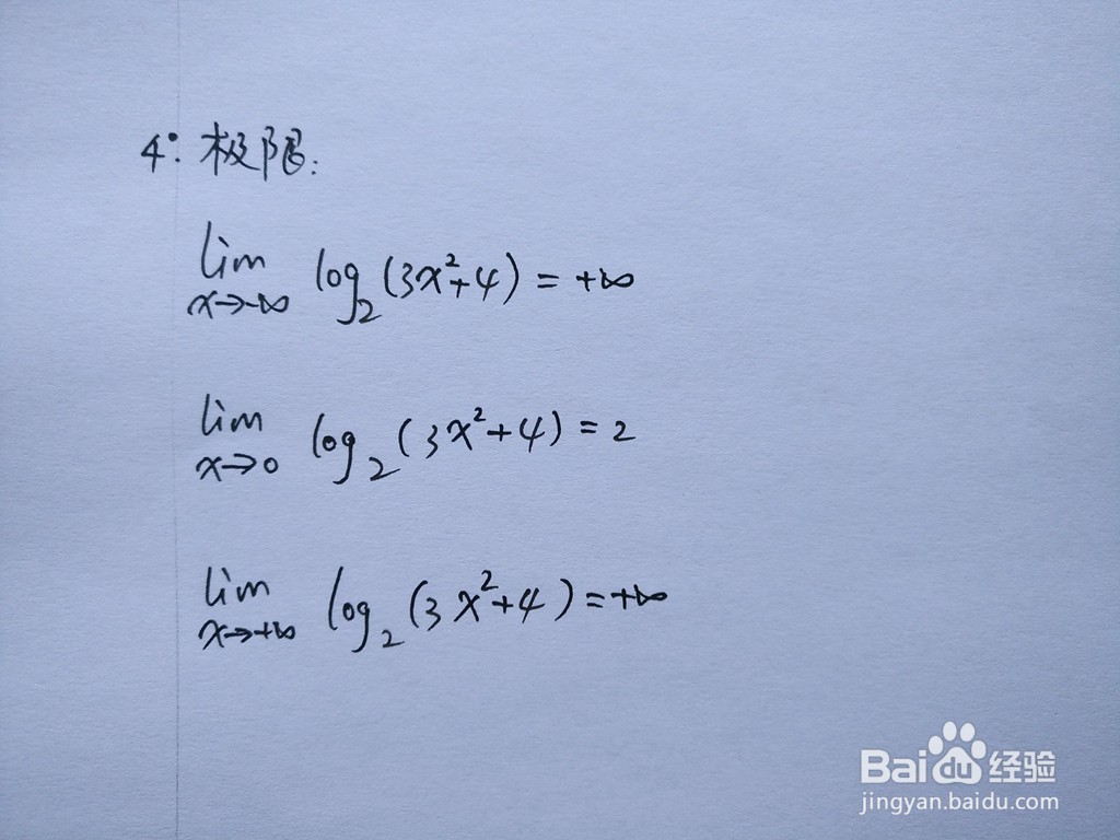 函数y=log2(3x^2+4)的图像