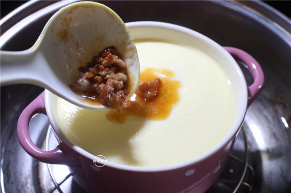 鸡蛋豆腐蒸肉末