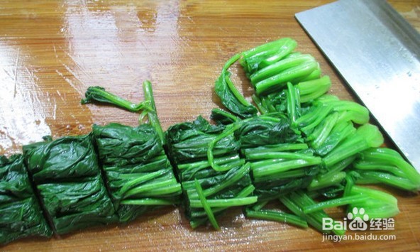 菠菜拌淡菜的做法