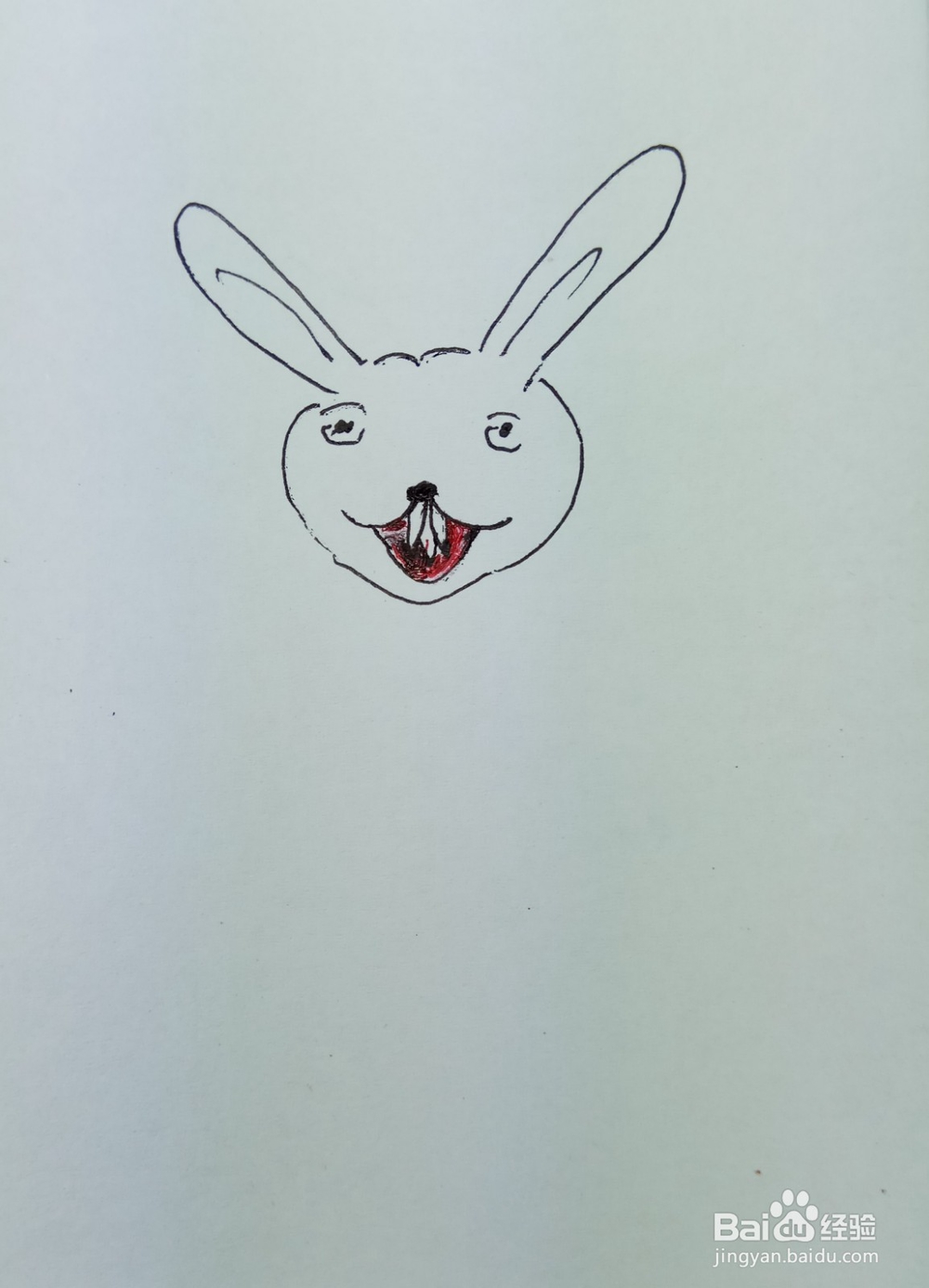 怎样画简笔画爱吃胡萝卜的小兔子？