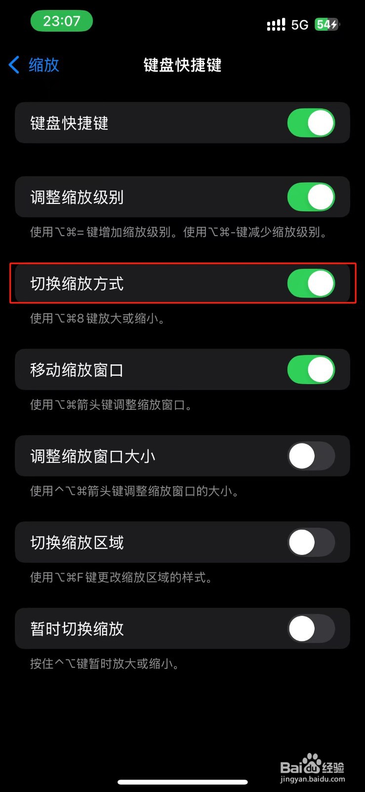 iPhone在哪开启切换缩放方式功能？