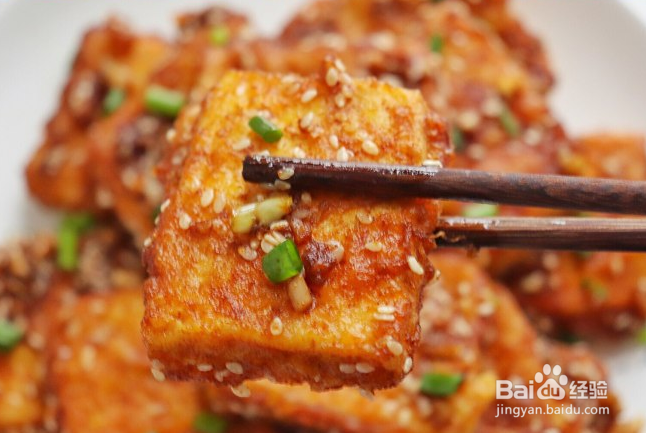 怎么做香煎孜然豆腐
