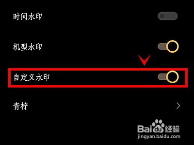 iqoo8pro怎样开启相机的自定义水印