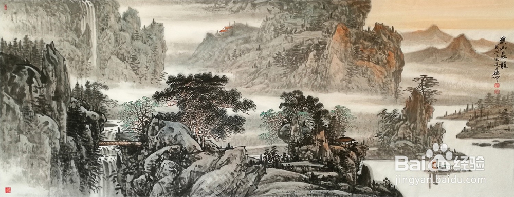 书房装饰画,当选画家林德坤经典山水画