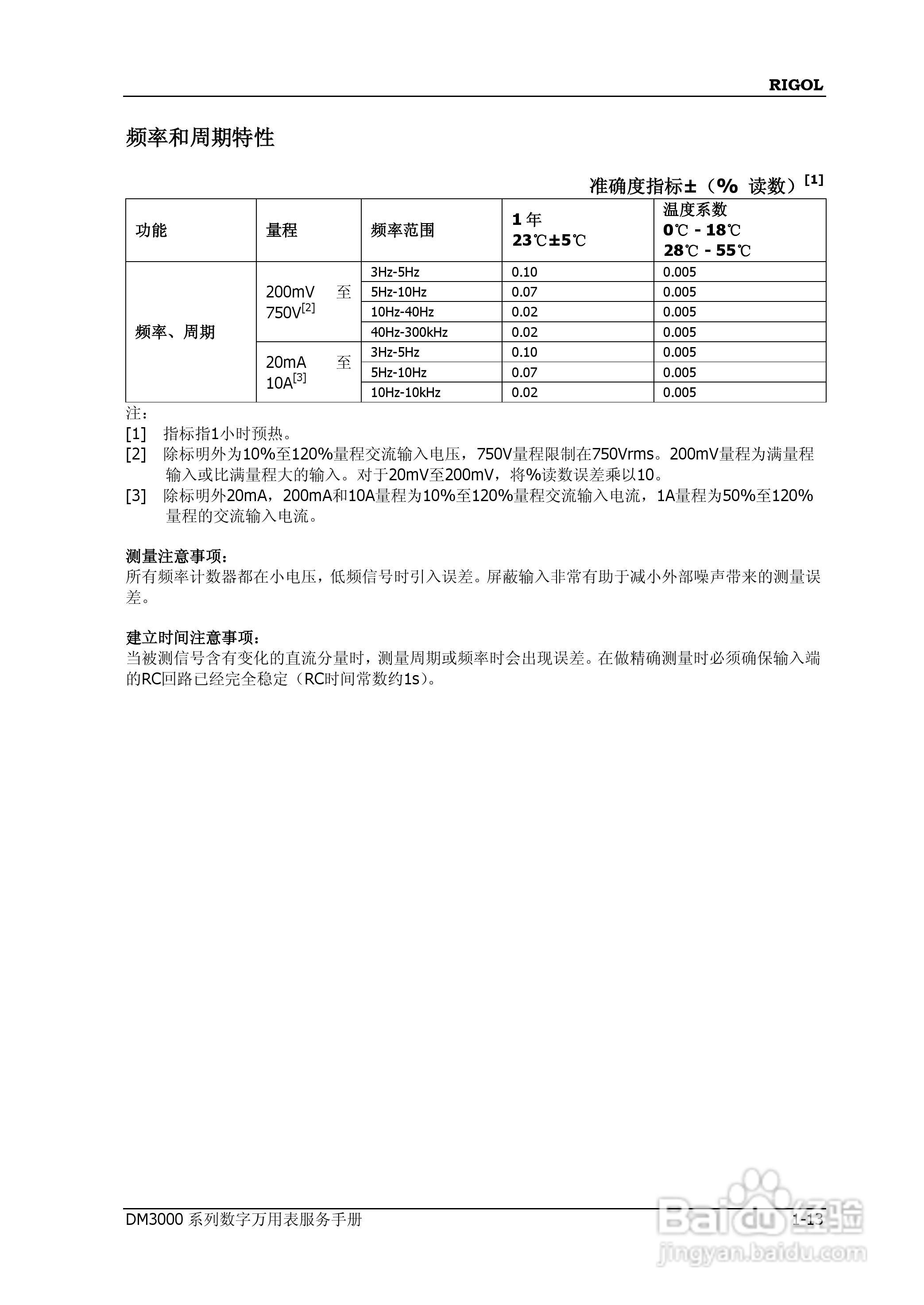 DM305数字万用表使用说明书:[3]