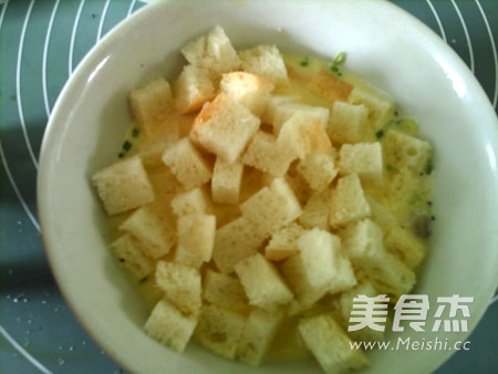 亚麻籽油蘑菇烘蛋土司蒸糕