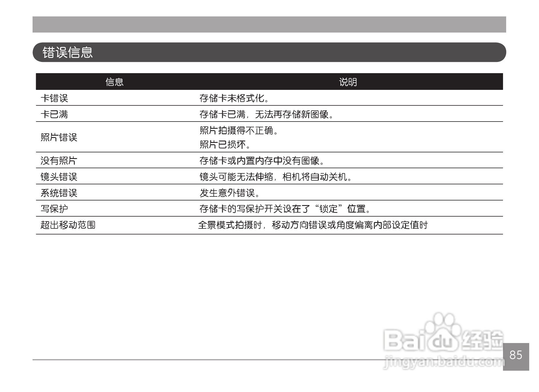 GE通用X500数码相机说明书:[9]