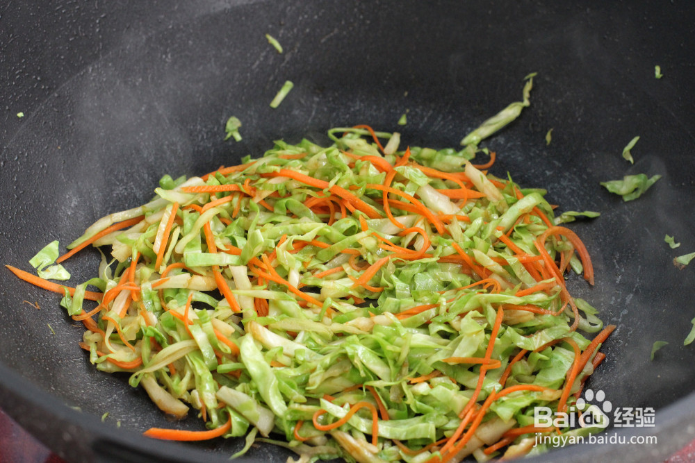 全麦包菜虾仁蛋饼的做法