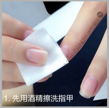 美甲教程，怎么用甲油涂美甲花式~糖果房子