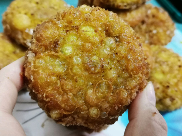 玫瑰豆沙泡泡油糕