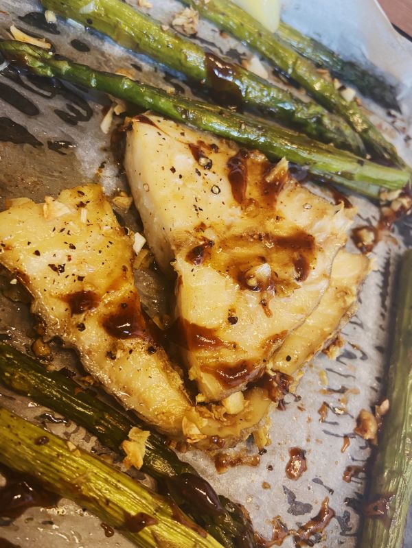 黑胡椒香烤鳕鱼