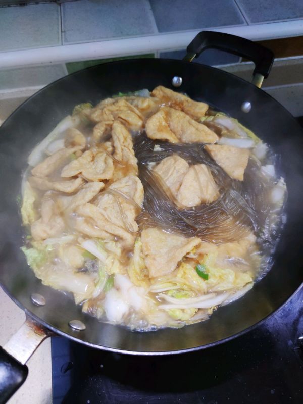 白菜粉条炖豆腐