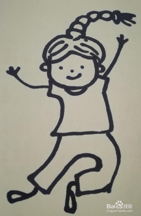 女孩的画法 女孩的简笔画