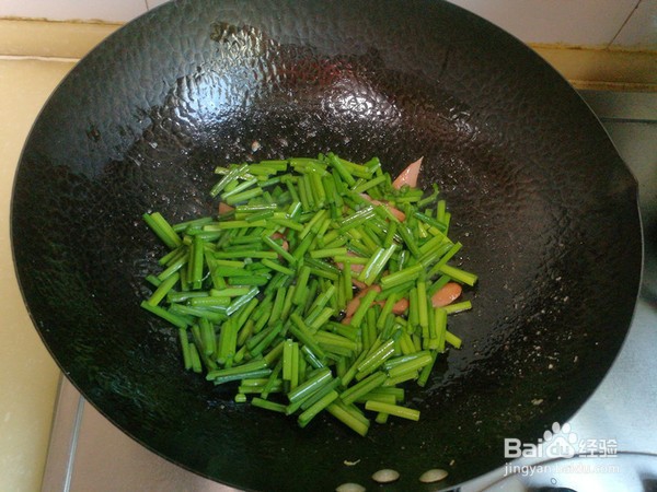 如何制作韭苔鸡蛋炒虾仁