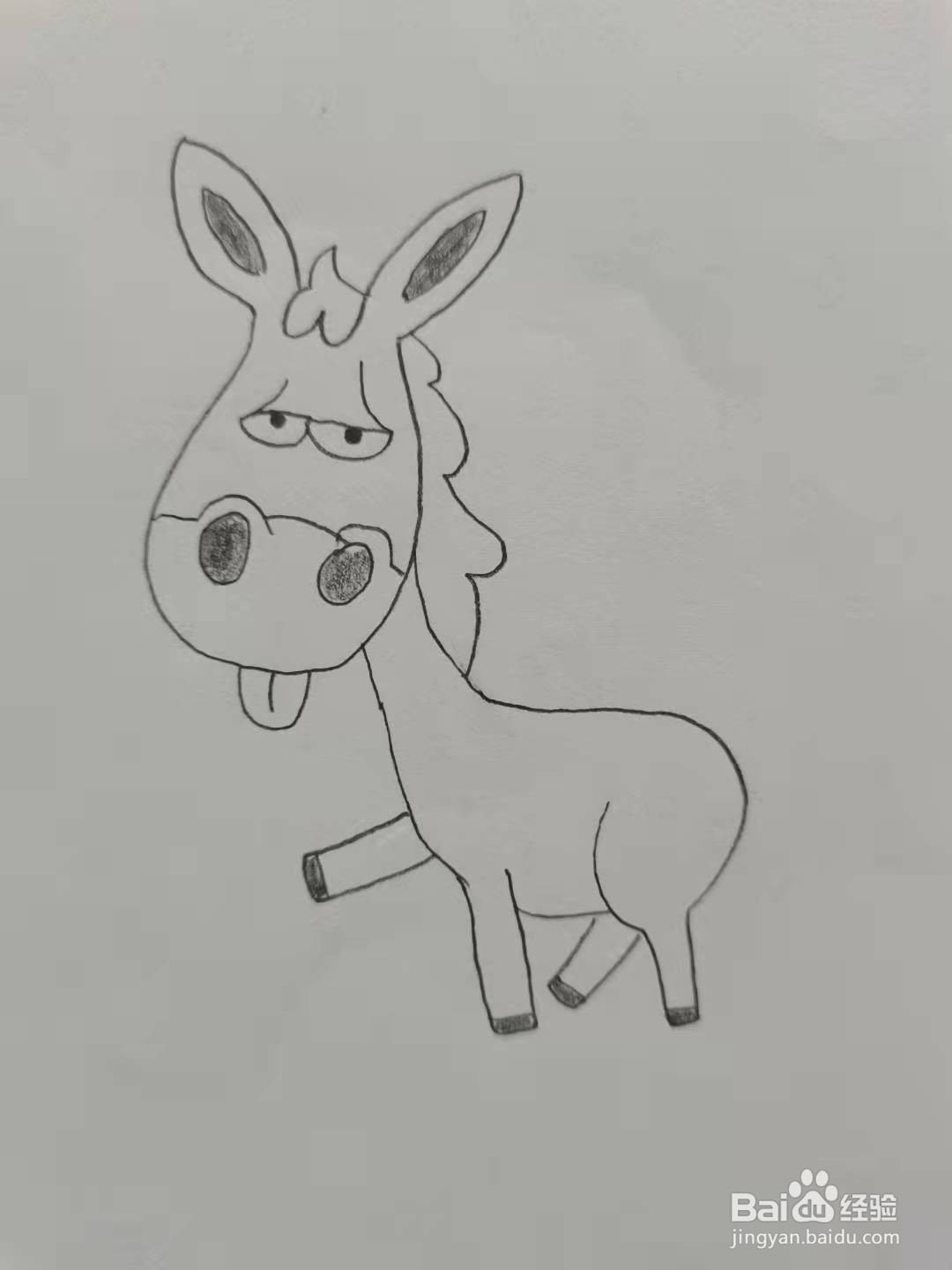 卡通小驴如何画