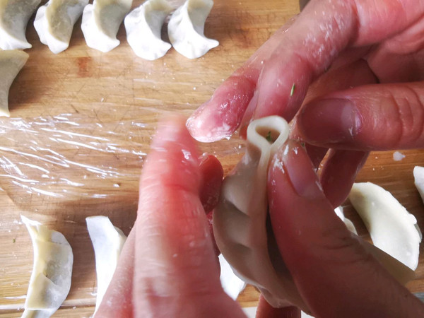 香煎茴香猪肉饺子