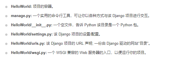 python django模块创建应用框架