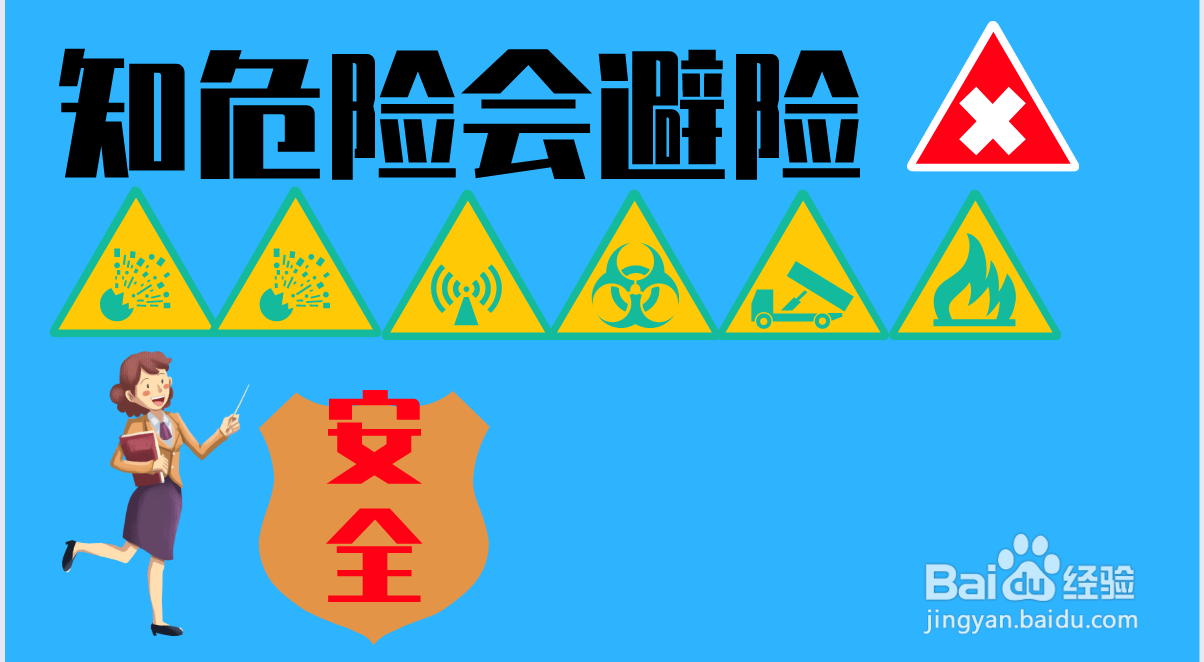 知危险会避险手抄报