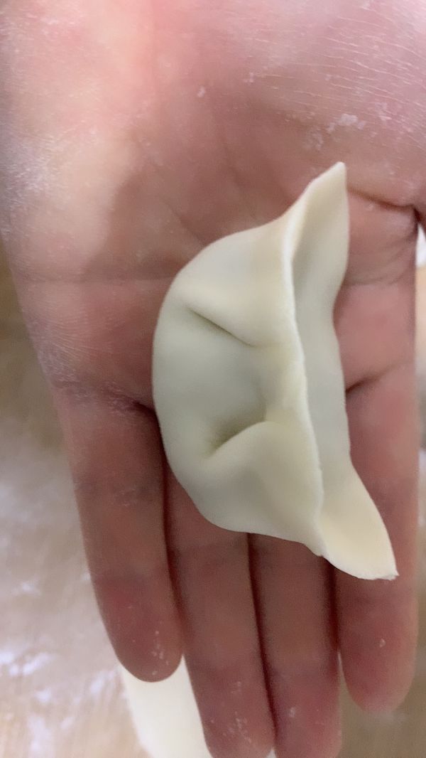 地瓜皮鸡蛋馅饺子