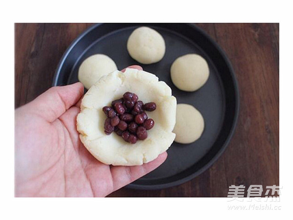 蜜豆土豆饼的做法