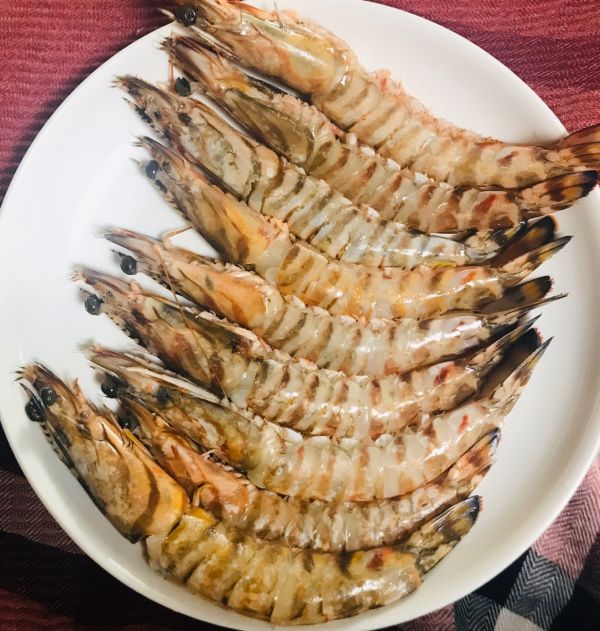 茄汁油焖斑节虾