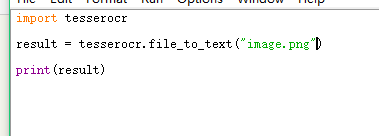 怎么使用tesserocr进行基本的识别