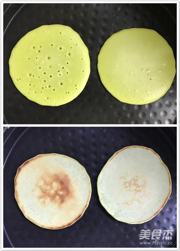 青汁松饼的做法