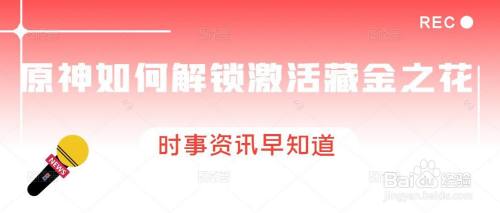 原神在哪解锁激活藏金之花