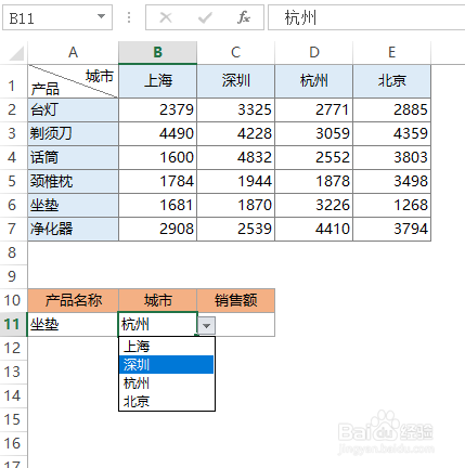 Excel表格的INDEX和match交叉查询