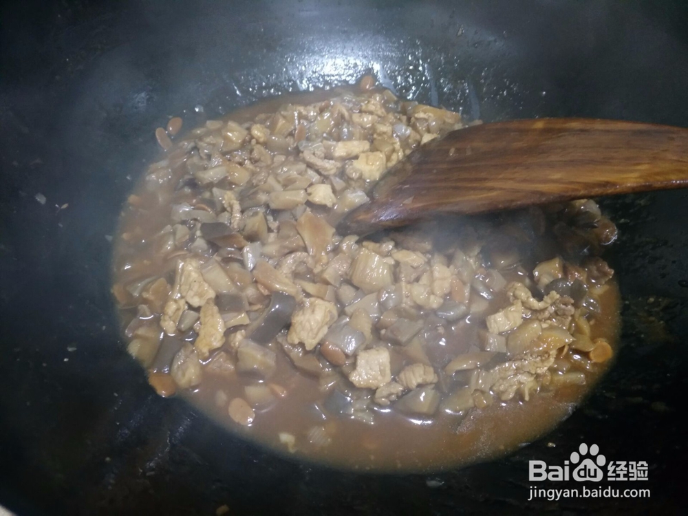 家常饭之蘑菇肉丁打卤面