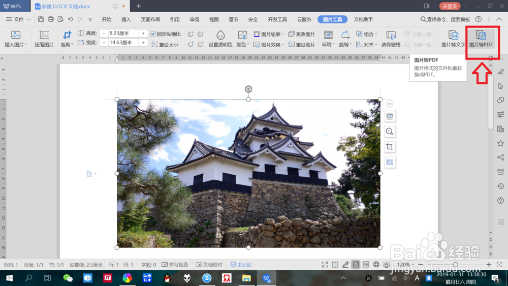 WPS2019如何使用“图片转PDF”功能？