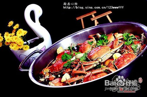 铁锅蒜子河蟹的做法