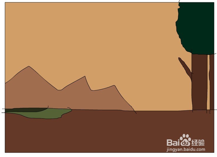 flash绘制一个孤独的场景