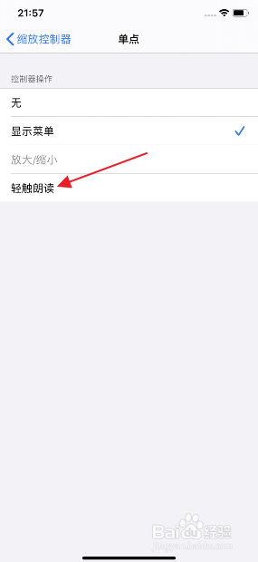 iphone11怎么开启控制缩放器单点轻触朗读