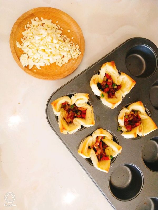 迷你培根吐司披萨