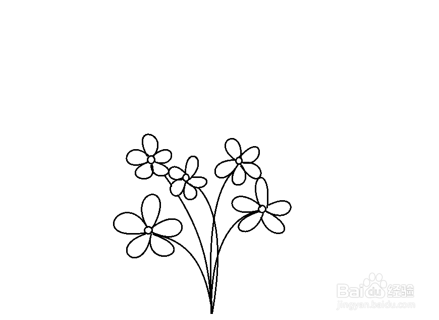 蝴蝶和花朵怎么画