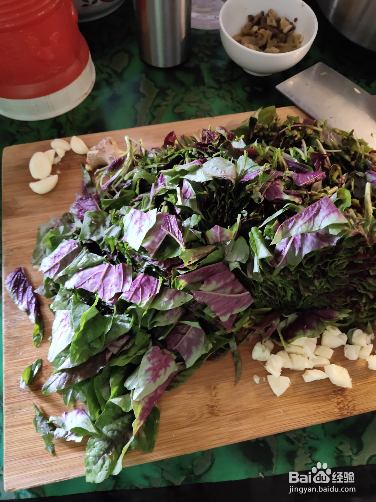 家常大蒜头炒苋菜