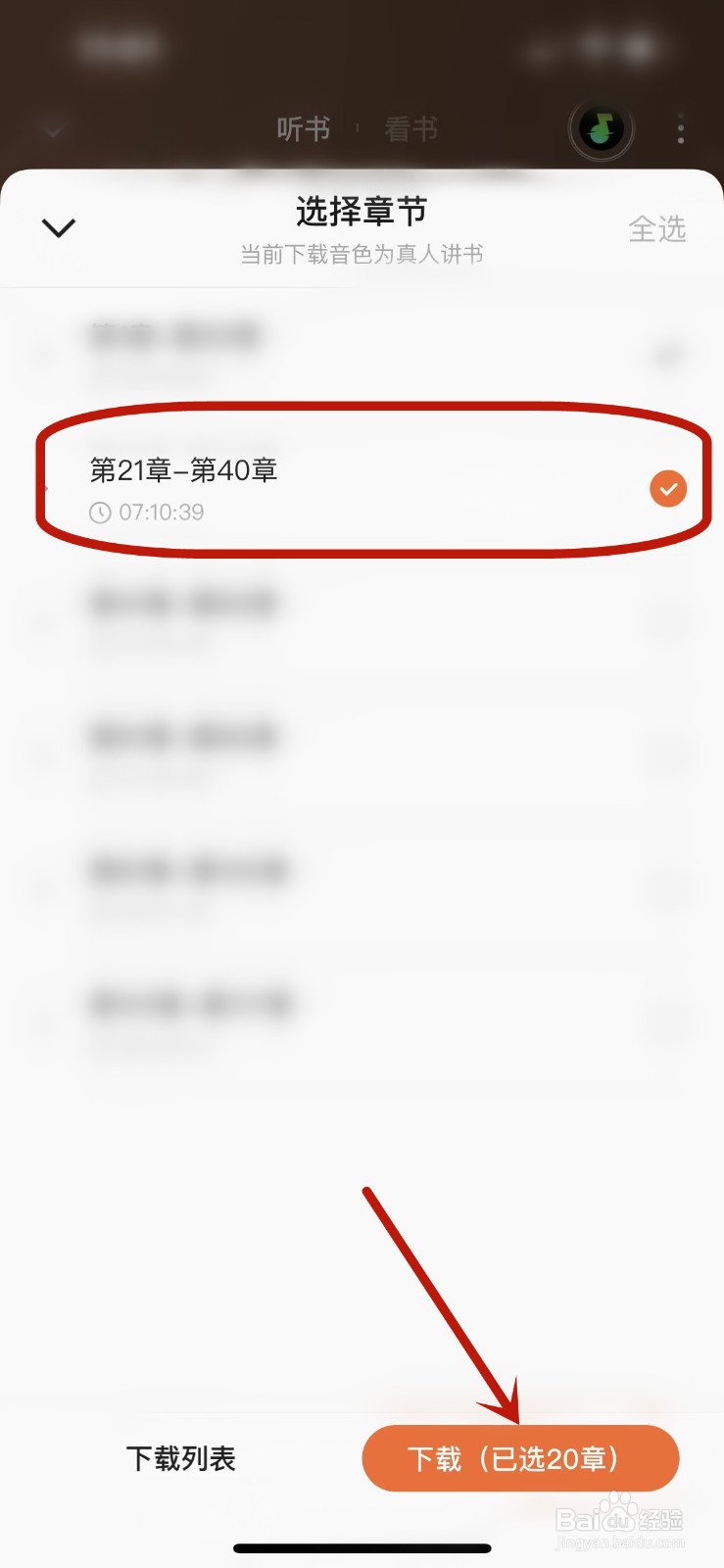 番茄畅听怎么下载音频