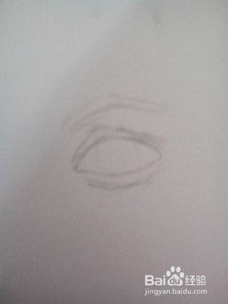 眼睛的素描快速绘画