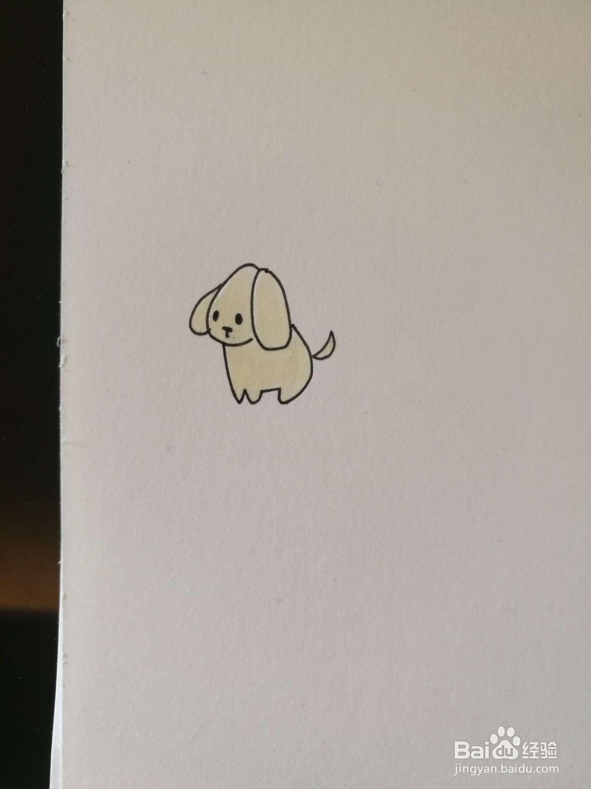 小狗的简笔画